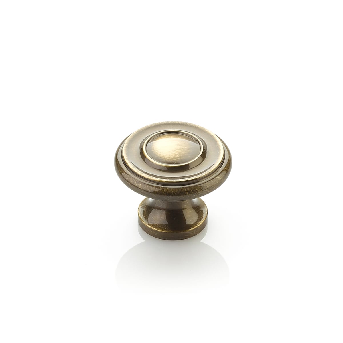 Traditional Designs 1-1/4" Round Mushroom Solid Brass Cabinet Knob - 10 PACK - 10 Pack