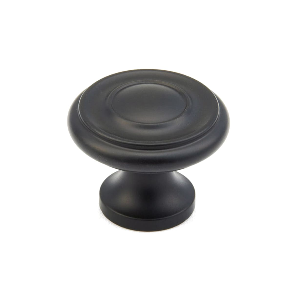 Baroque 1-1/4" Traditional Round Ringed Luxury Solid Brass Mushroom Cabinet Knob / Drawer Knob