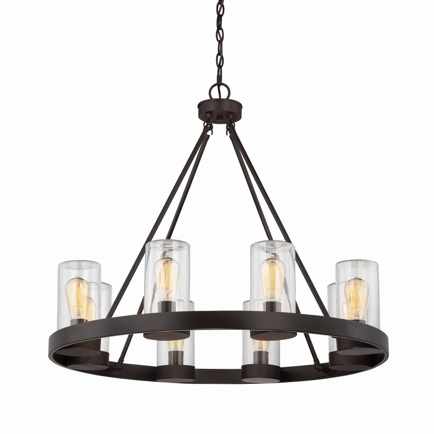 Savoy House - 1-1130-8-13 - Eight Light Outdoor Chandelier - Inman - English Bronze