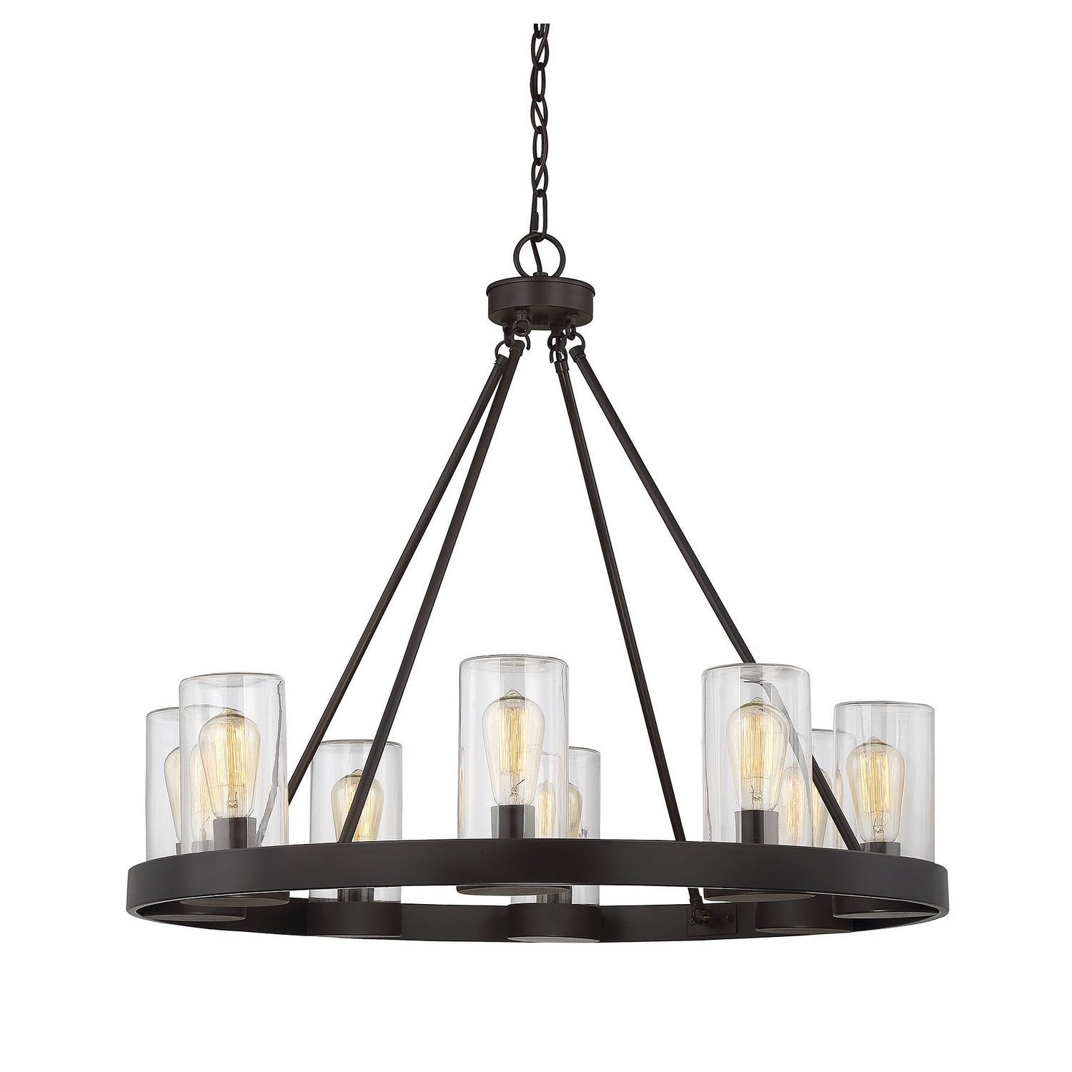 Savoy House - 1-1130-8-13 - Eight Light Outdoor Chandelier - Inman - English Bronze