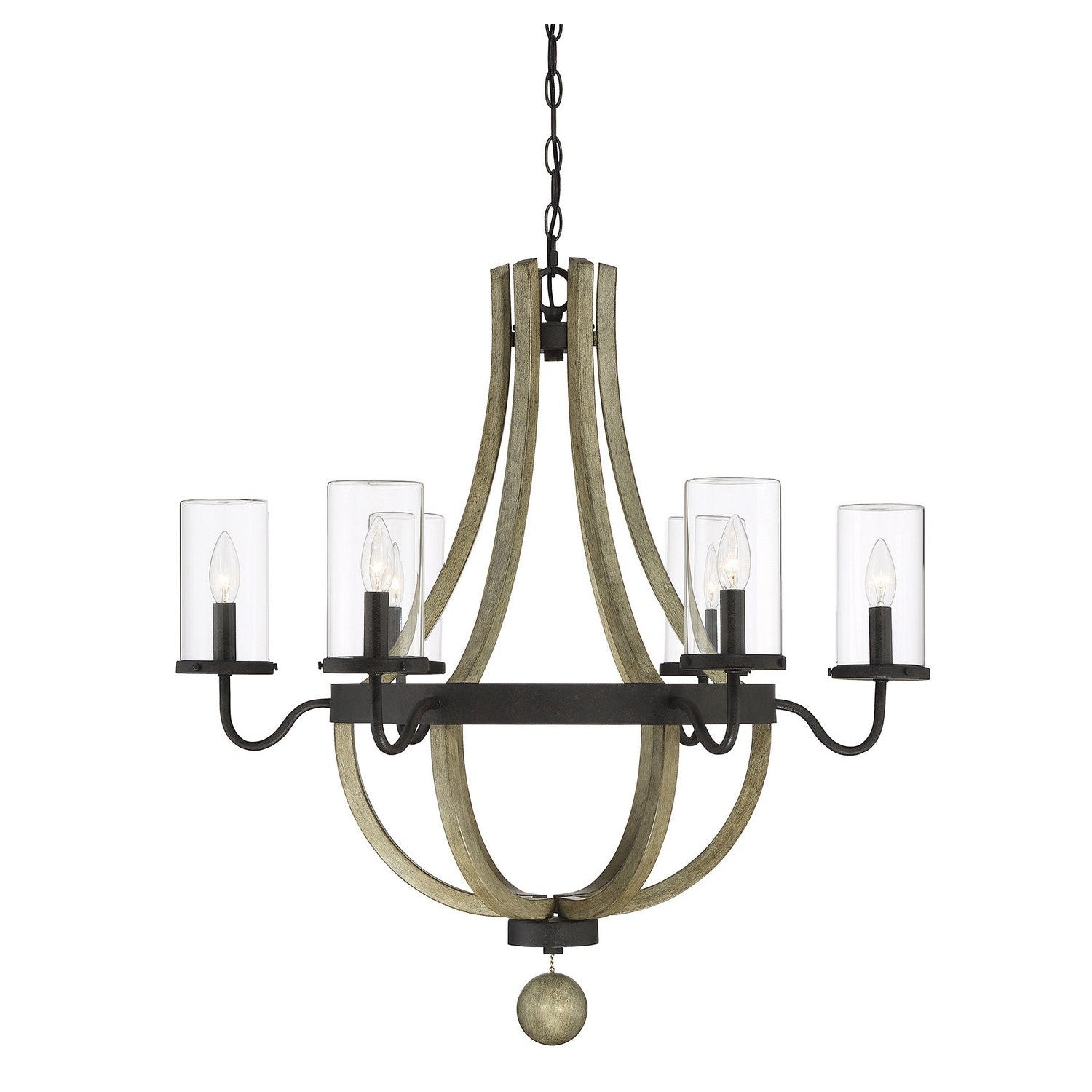 Savoy House - 1-2100-6-70 - Six Light Outdoor Chandelier - Eden - Weathervane