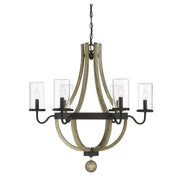 Savoy House - 1-2100-6-70 - Six Light Outdoor Chandelier - Eden - Weathervane