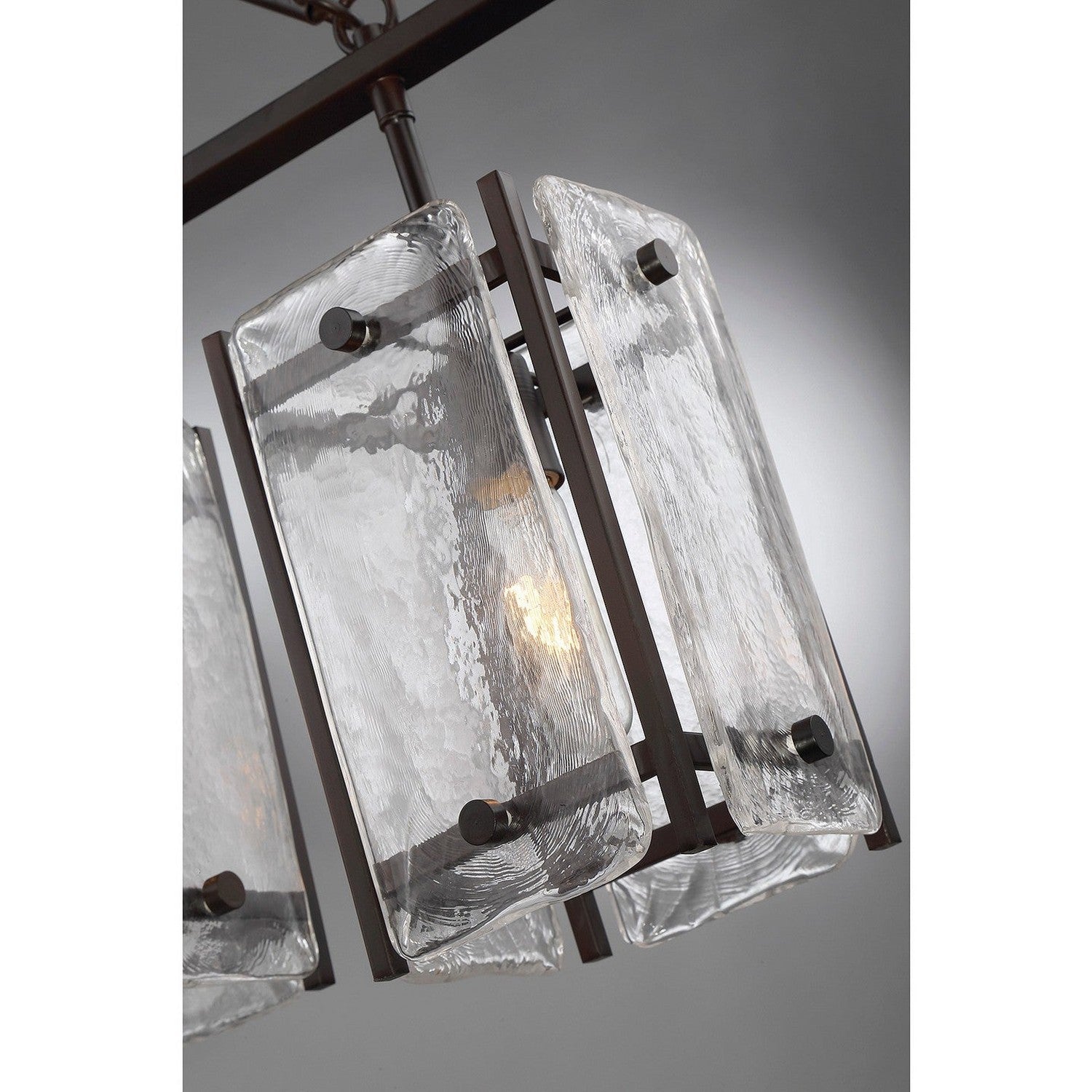 Savoy House - 1-3043-5-13 - Five Light Linear Chandelier - Glenwood - English Bronze