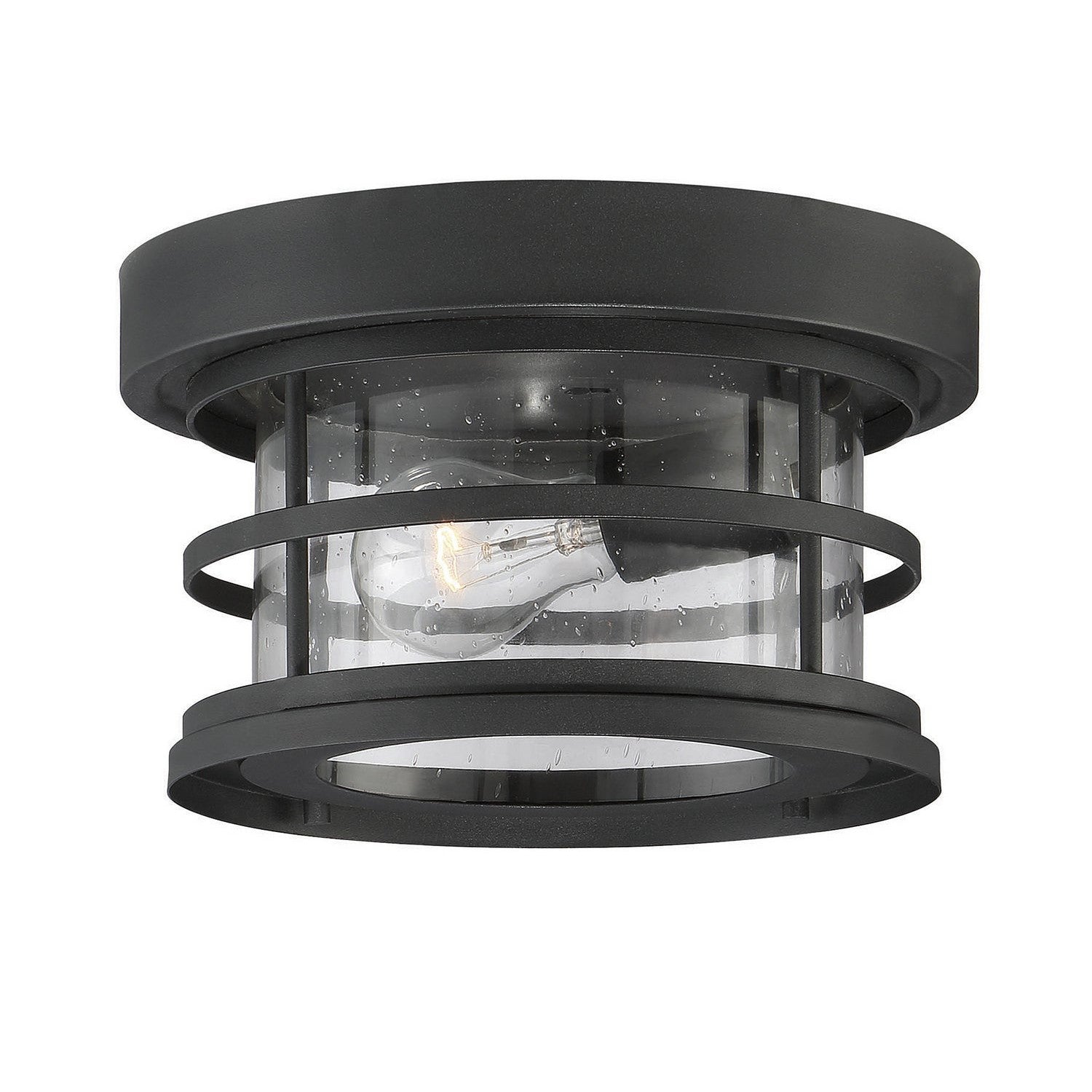 Savoy House - 5-369-10-BK - One Light Flush Mount - Barrett - Black