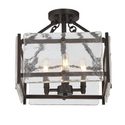 Savoy House - 6-3042-4-13 - Four Light Semi-Flush Mount - Glenwood - English Bronze