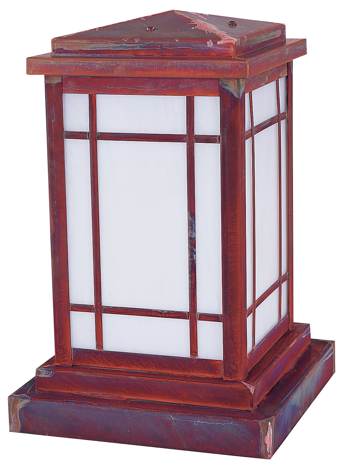 Arroyo - AVC-8WO-RC - One Light Column Mount - Avenue - Raw Copper