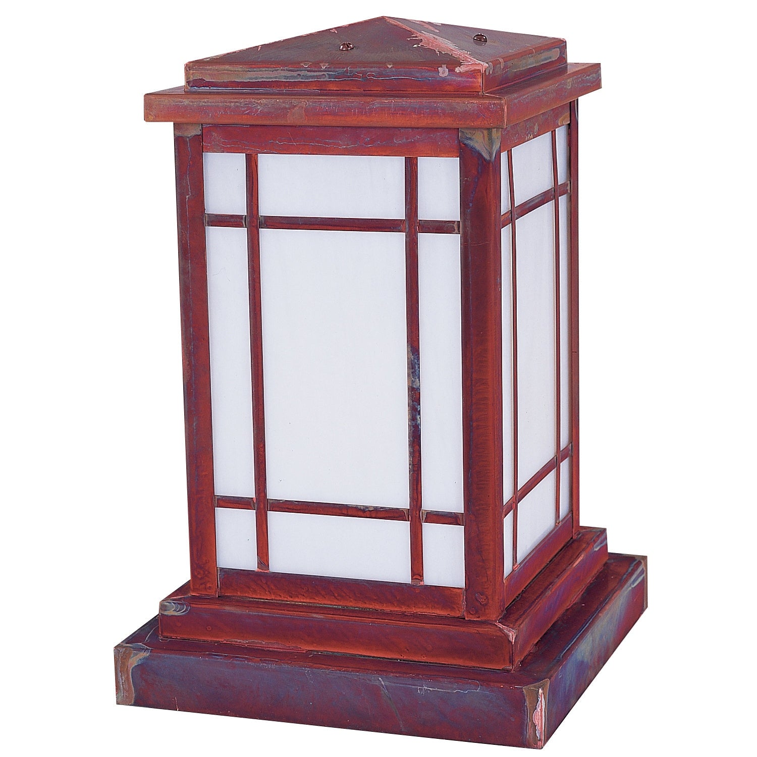 Arroyo - AVC-8WO-RC - One Light Column Mount - Avenue - Raw Copper