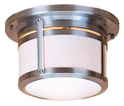 Arroyo - BCM-10WO-P - Two Light Flush Mount - Berkeley - Pewter