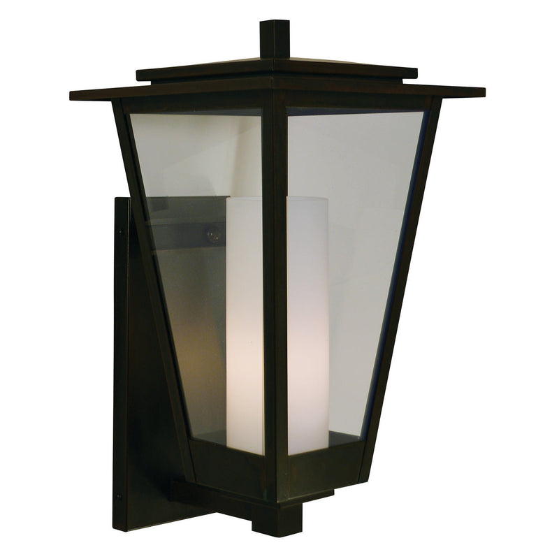 Arroyo - BRB-10CLR/WHT-BZ - One Light Wall Mount - Brighton - Bronze