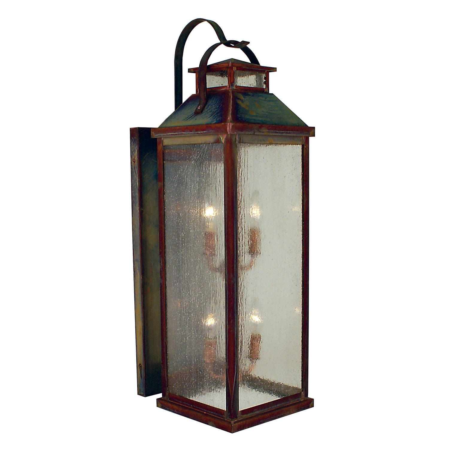 Arroyo - CAB-9CS-RC - Four Light Wall Mount - Canterbury - Raw Copper