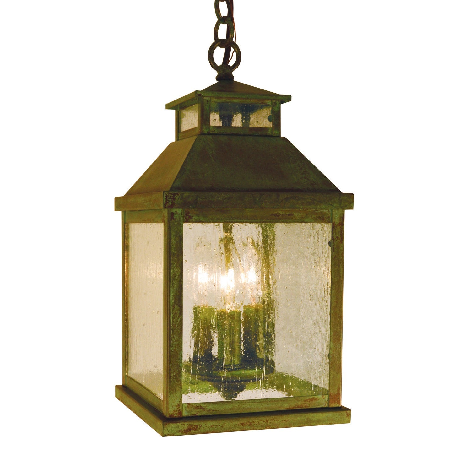 Arroyo - CAH-7CS-VP - Three Light Pendant - Canterbury - Verdigris Patina
