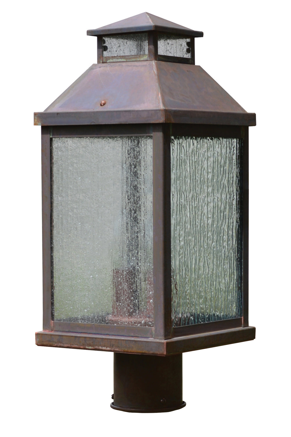 Arroyo - CAP-9CS-BZ - Three Light Post Mount - Canterbury - Bronze