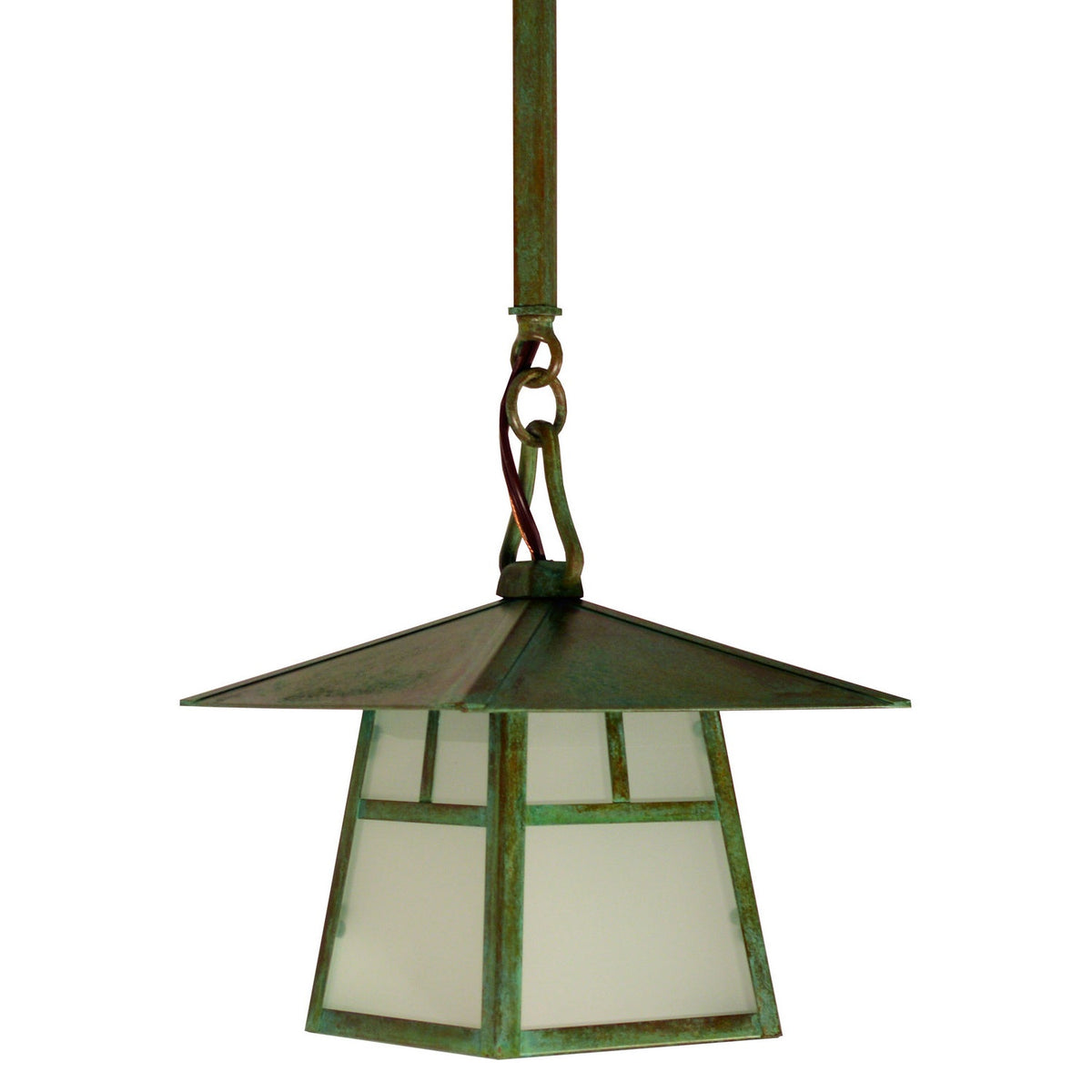 Arroyo - CSH-8TF-VP - One Light Pendant - Carmel - Verdigris Patina