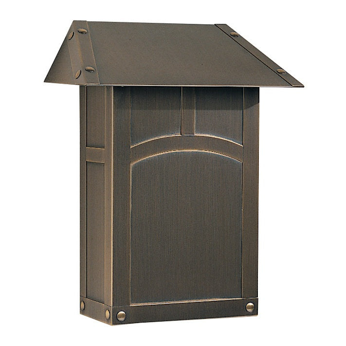 Arroyo - EMB-AB - Mail Box - Evergreen - Antique Brass