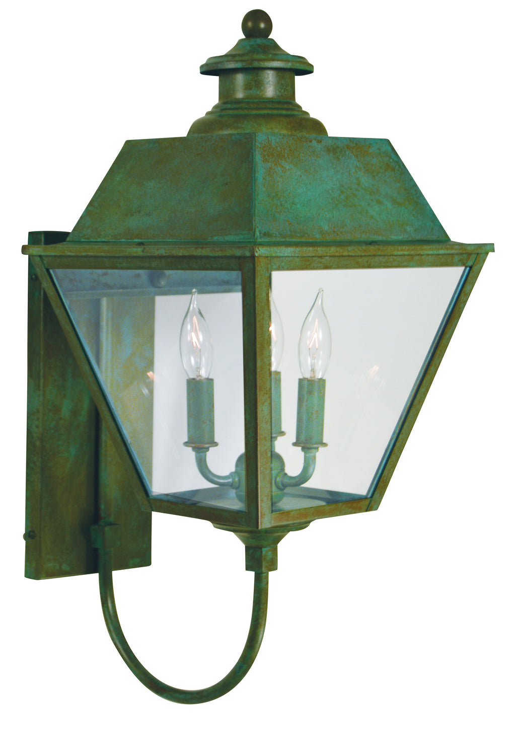 Arroyo - INB-10MRCLR-VP - Three Light Wall Mount - Inverness - Verdigris Patina