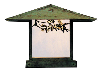 Arroyo - MC-17SFWO-VP - One Light Column Mount - Monterey - Verdigris Patina