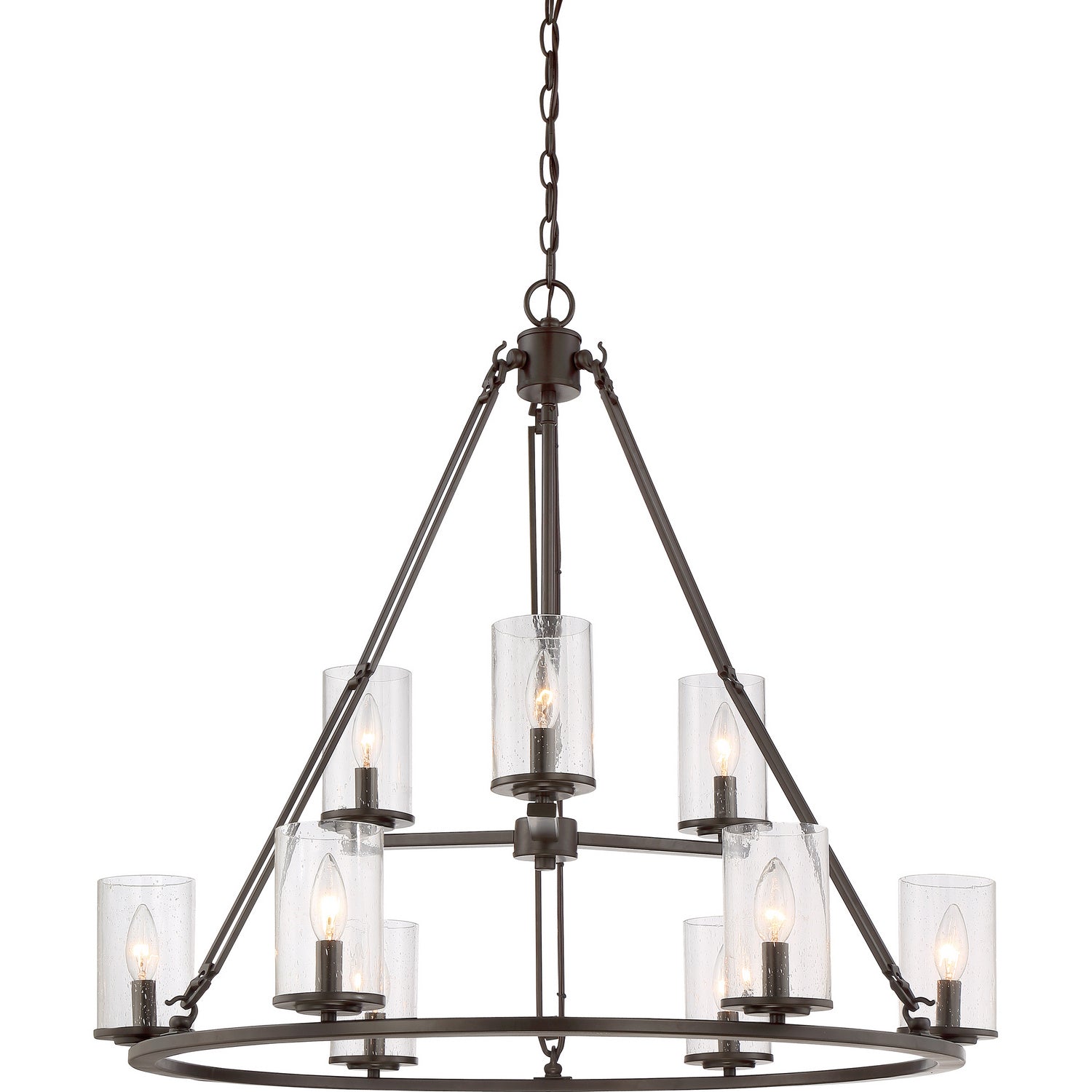 Quoizel - BCN5009WT - Nine Light Chandelier - Buchanan - Western Bronze