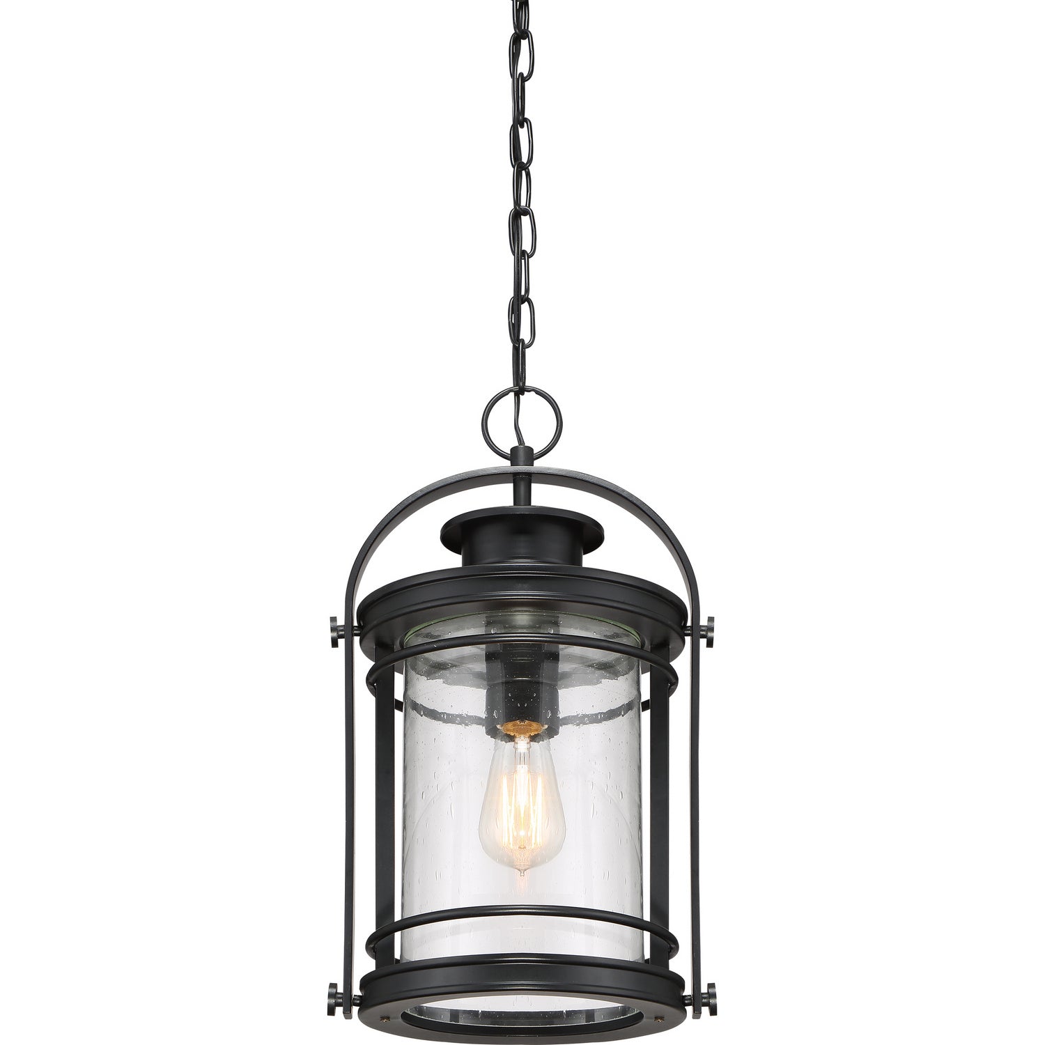 Quoizel - BKR1910K - One Light Outdoor Hanging Lantern - Booker - Mystic Black