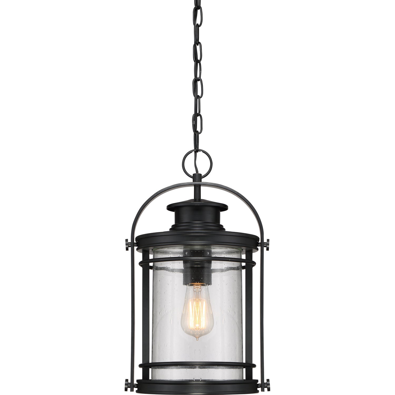 Quoizel - BKR1910K - One Light Outdoor Hanging Lantern - Booker - Mystic Black