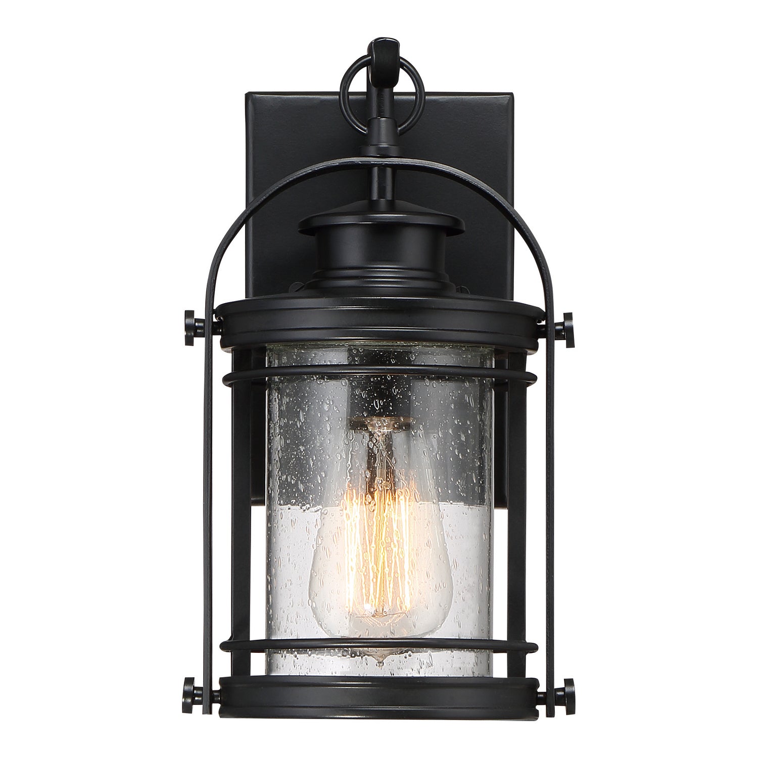 Quoizel - BKR8406K - One Light Outdoor Wall Lantern - Booker - Mystic Black
