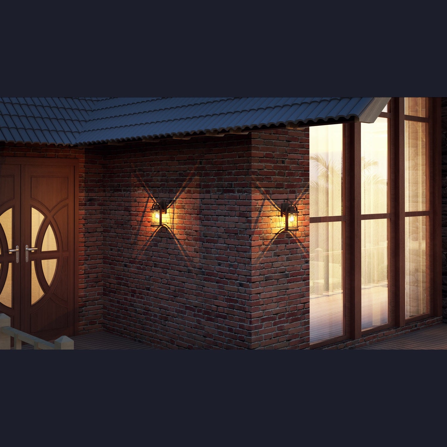 Quoizel - BKR8408K - One Light Outdoor Wall Lantern - Booker - Mystic Black