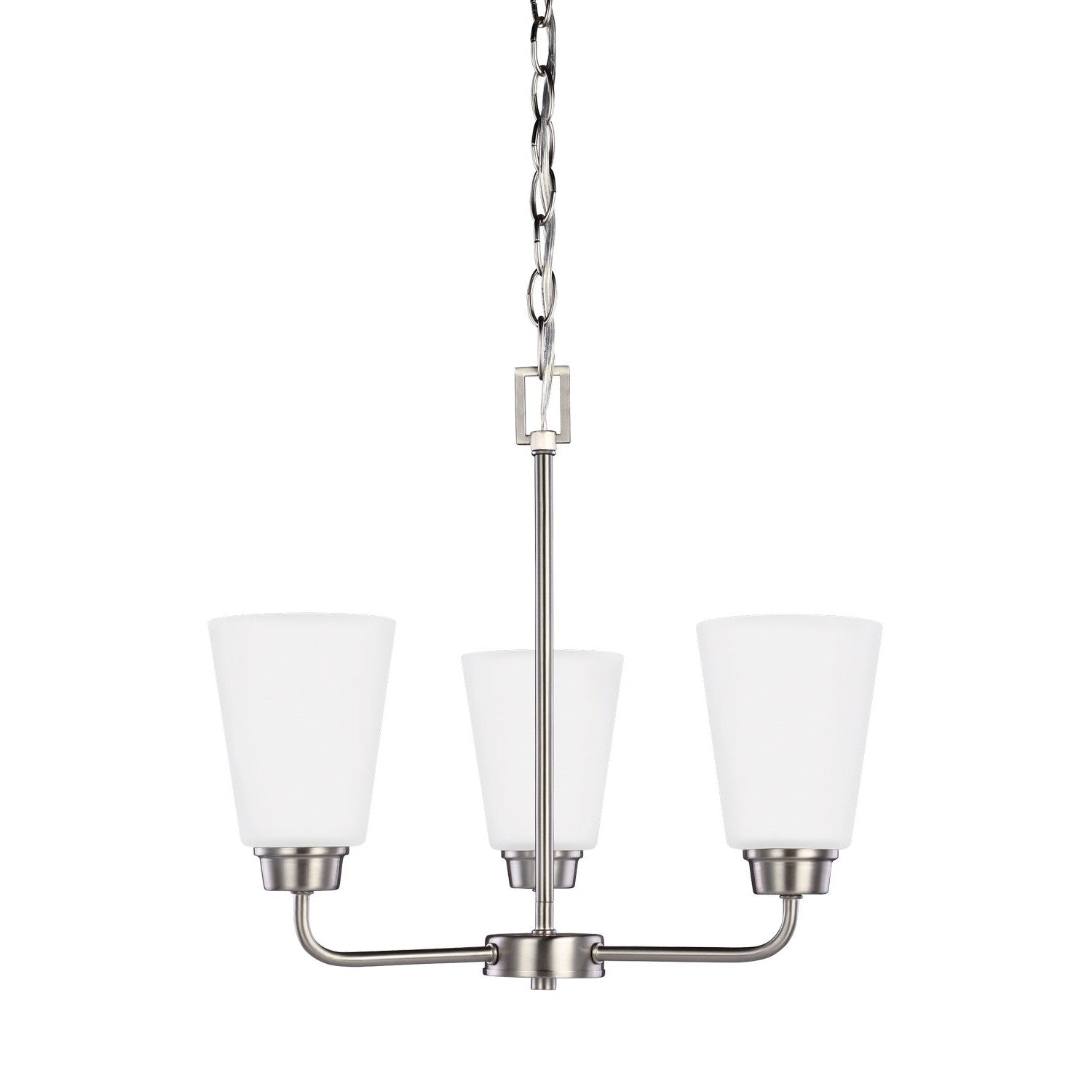 Generation Lighting - 3115203-962 - Three Light Chandelier - Kerrville - Brushed Nickel