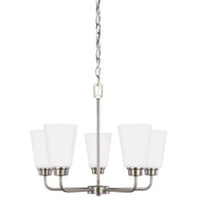Generation Lighting - 3115205-962 - Five Light Chandelier - Kerrville - Brushed Nickel
