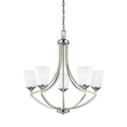 Generation Lighting - 3124505-962 - Five Light Chandelier - Hanford - Brushed Nickel