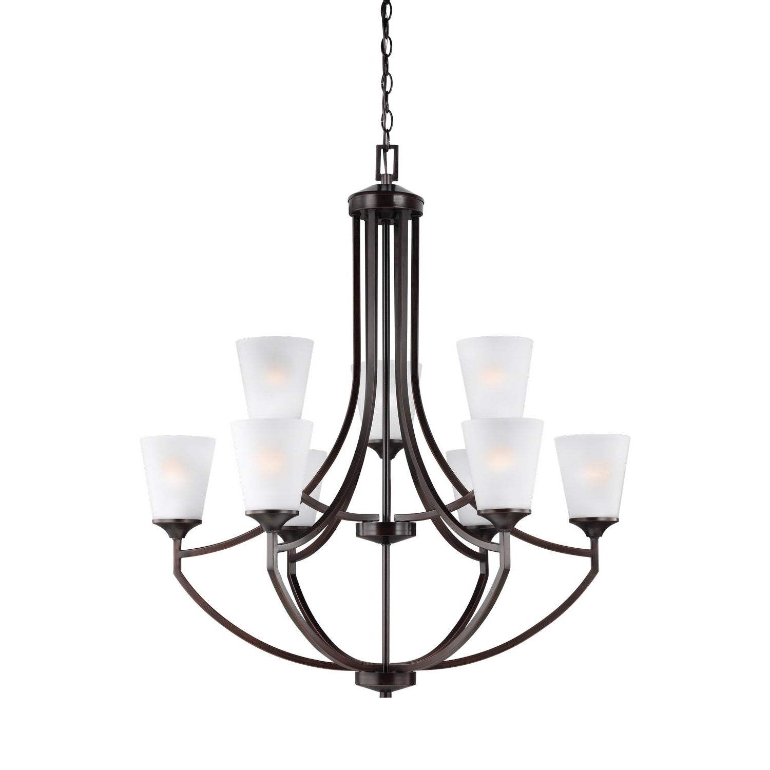 Generation Lighting - 3124509-710 - Nine Light Chandelier - Hanford - Bronze