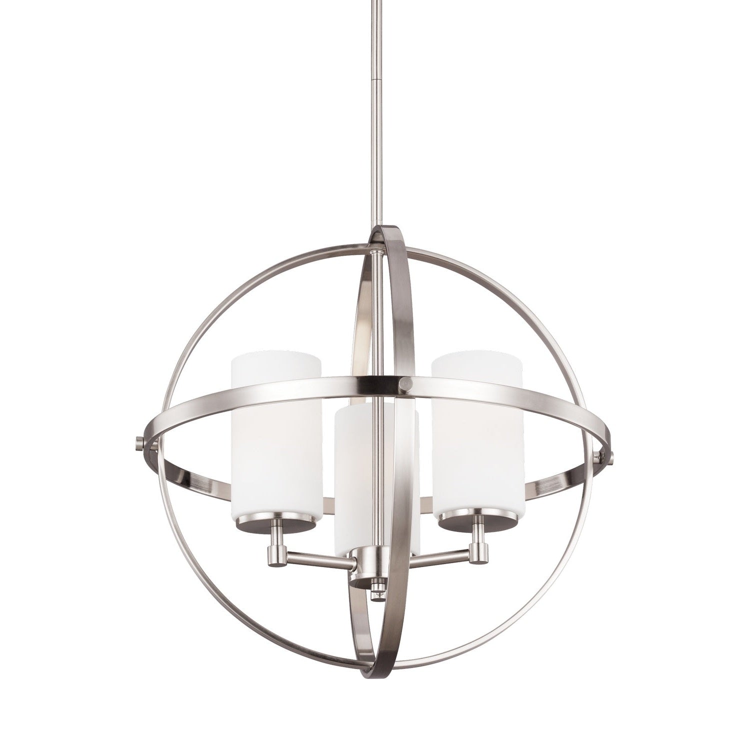 Generation Lighting - 3124603-962 - Three Light Chandelier - Alturas - Brushed Nickel