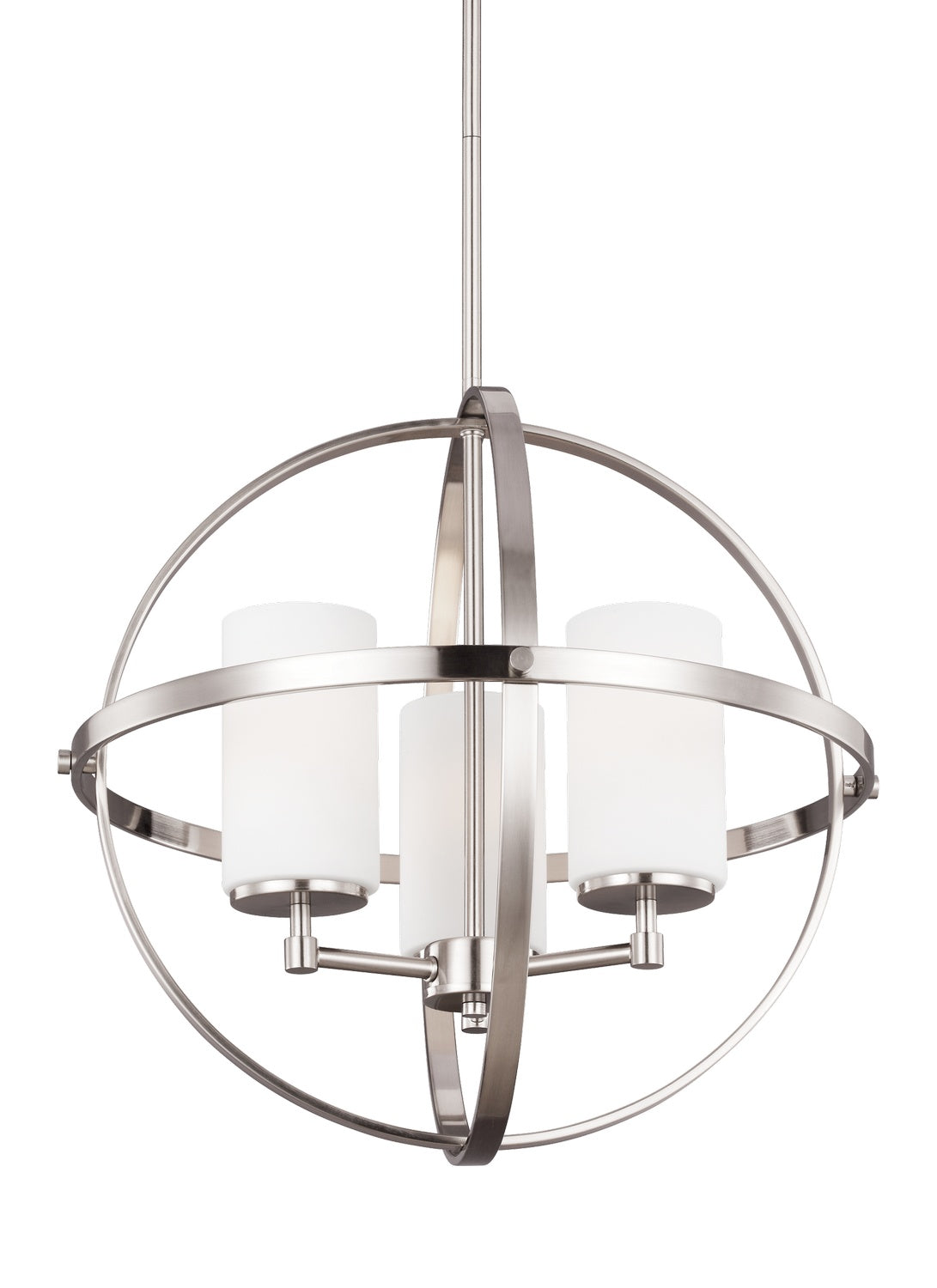 Generation Lighting - 3124603-962 - Three Light Chandelier - Alturas - Brushed Nickel