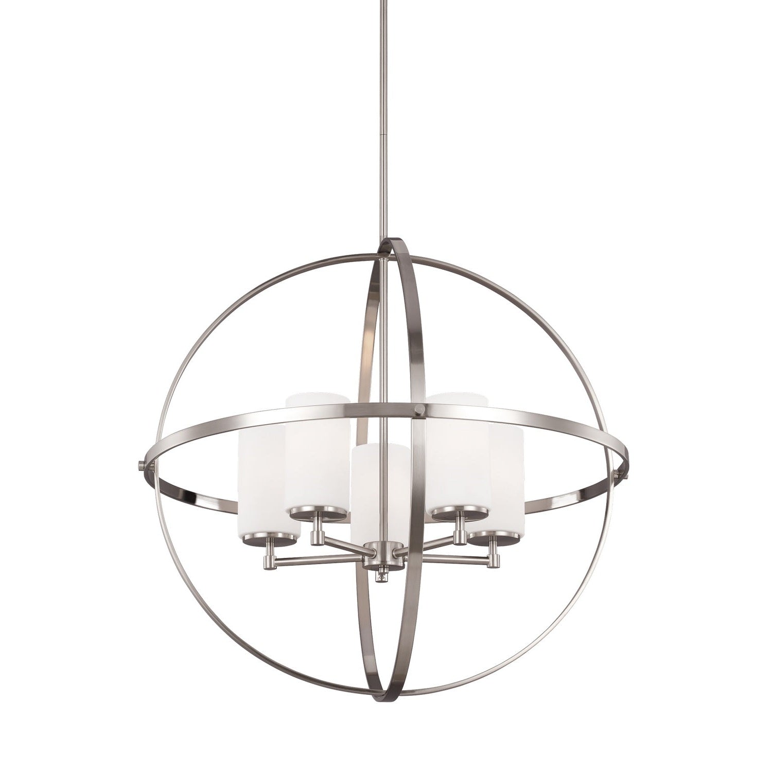 Generation Lighting - 3124605-962 - Five Light Chandelier - Alturas - Brushed Nickel