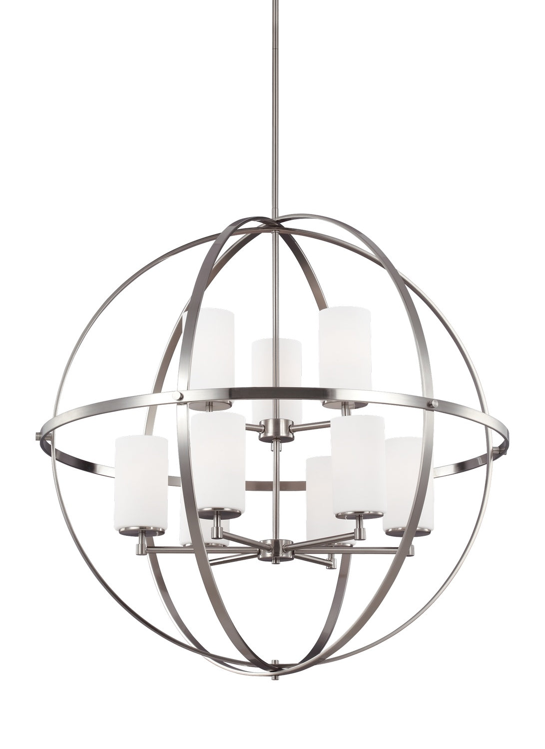 Generation Lighting - 3124609-962 - Nine Light Chandelier - Alturas - Brushed Nickel