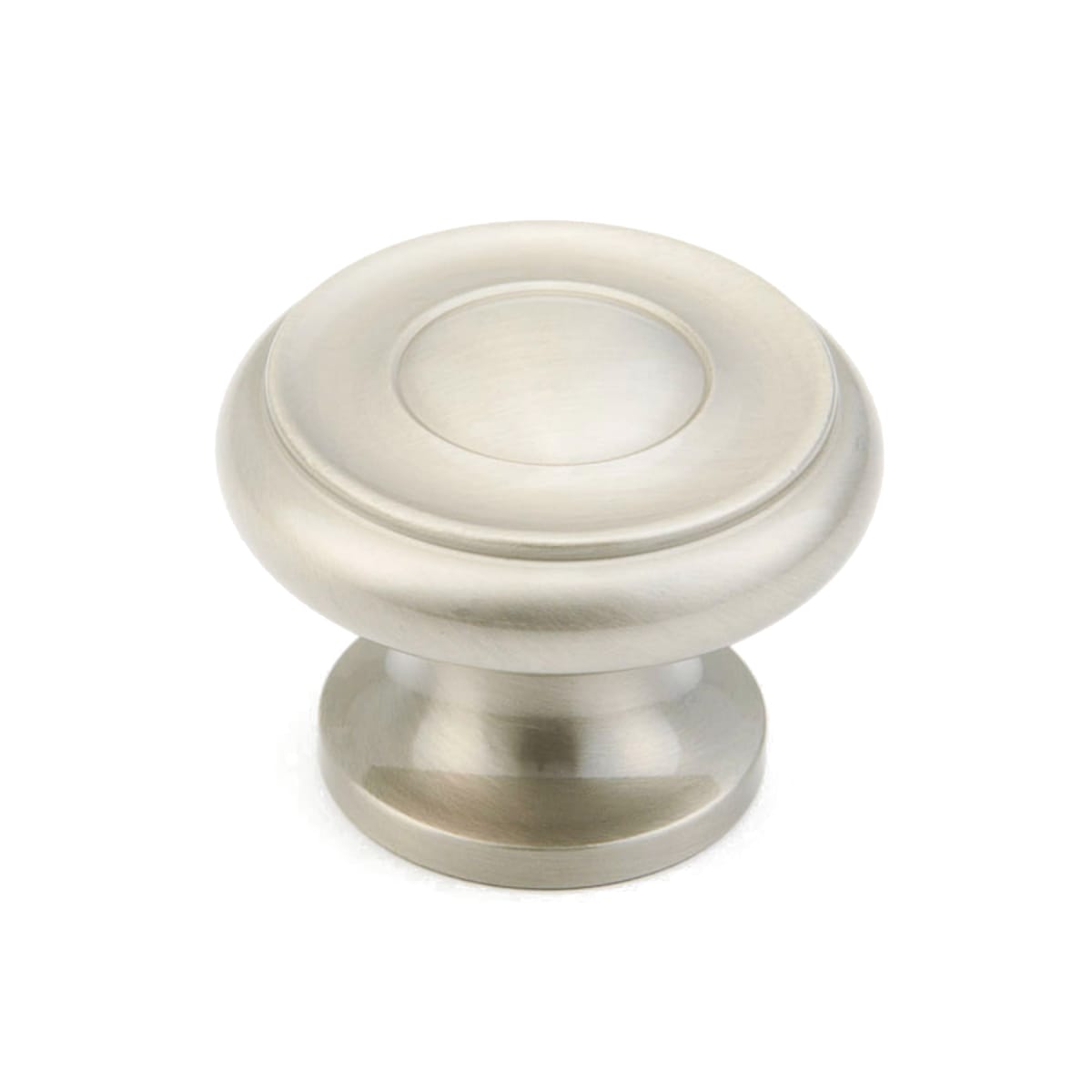 Baroque 1-1/2" Traditional Round Ringed Solid Brass Luxury Cabinet Knob / Drawer Knob
