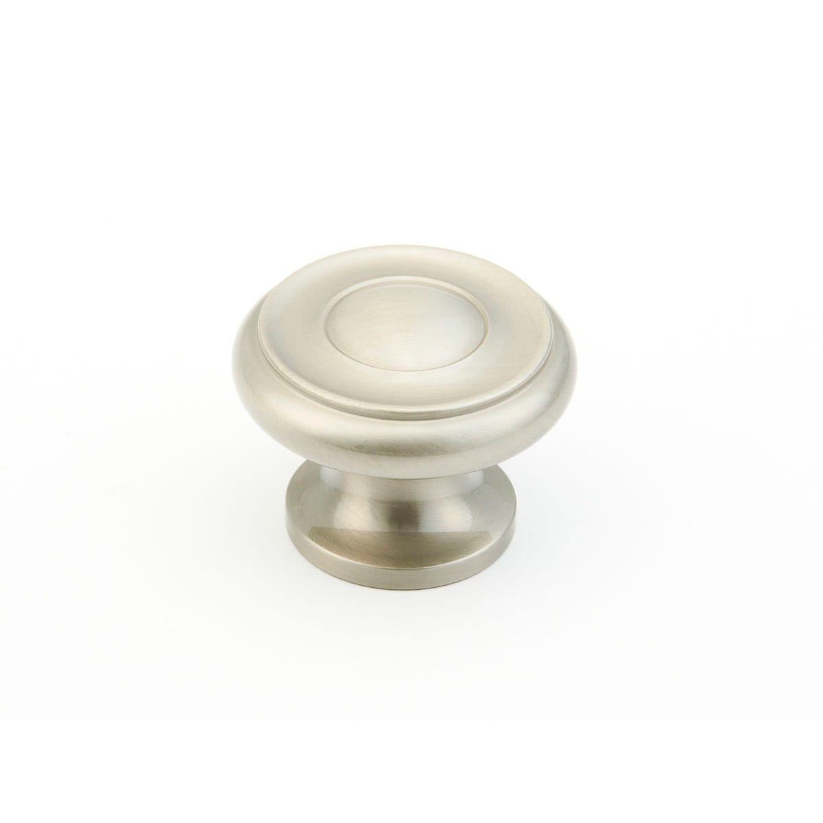 Schaub and Company - 704-15-25PACK - Traditional Designs 1-1/2" Round Mushroom Solid Brass Cabinet Knob - 2 Pack5 - 25 Pack in Satin Nickel