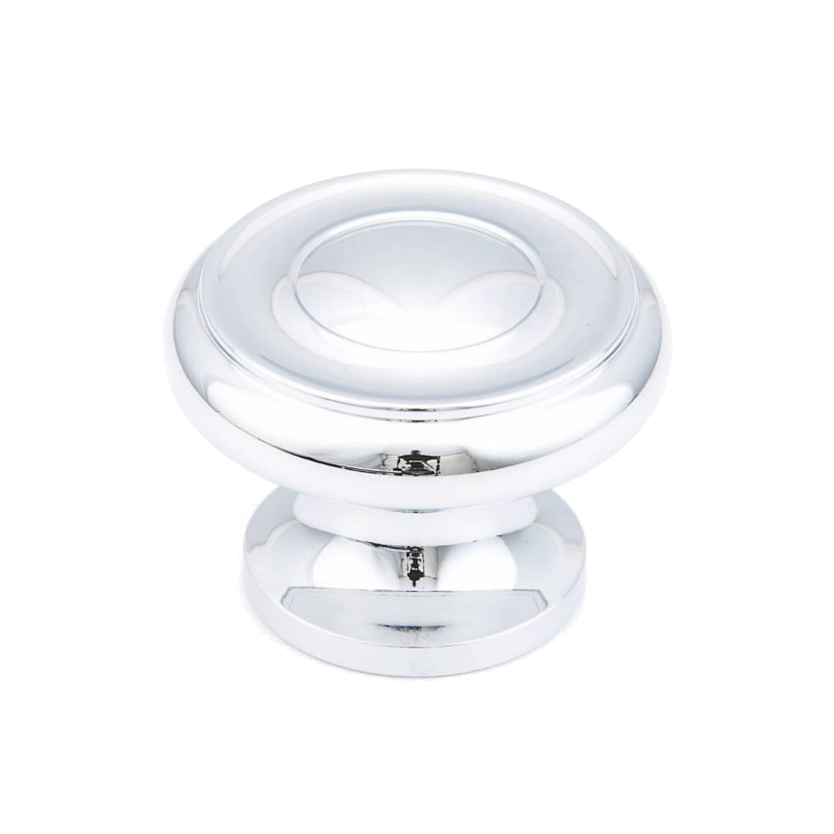 Baroque 1-1/2" Traditional Round Ringed Solid Brass Luxury Cabinet Knob / Drawer Knob