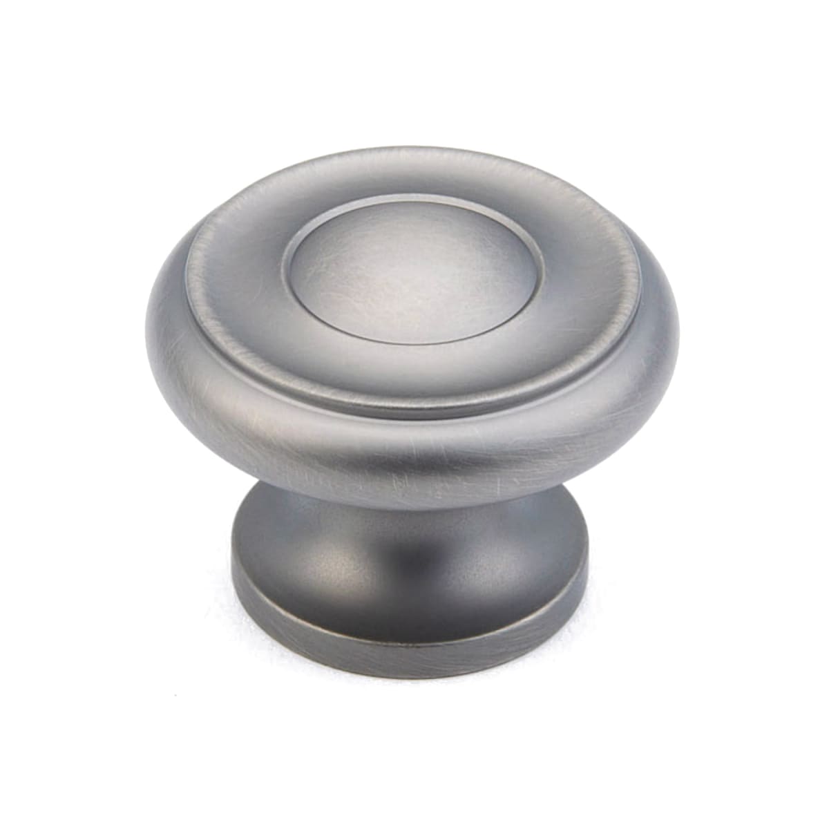 Baroque 1-1/2" Traditional Round Ringed Solid Brass Luxury Cabinet Knob / Drawer Knob