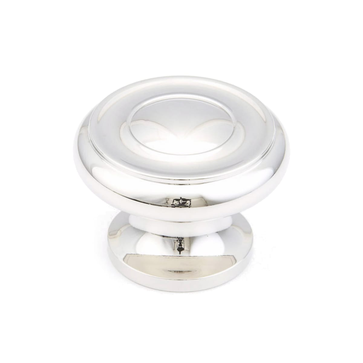 Baroque 1-1/2" Traditional Round Ringed Solid Brass Luxury Cabinet Knob / Drawer Knob