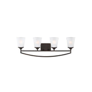 Generation Lighting - 4424504-710 - Four Light Wall / Bath - Hanford - Bronze