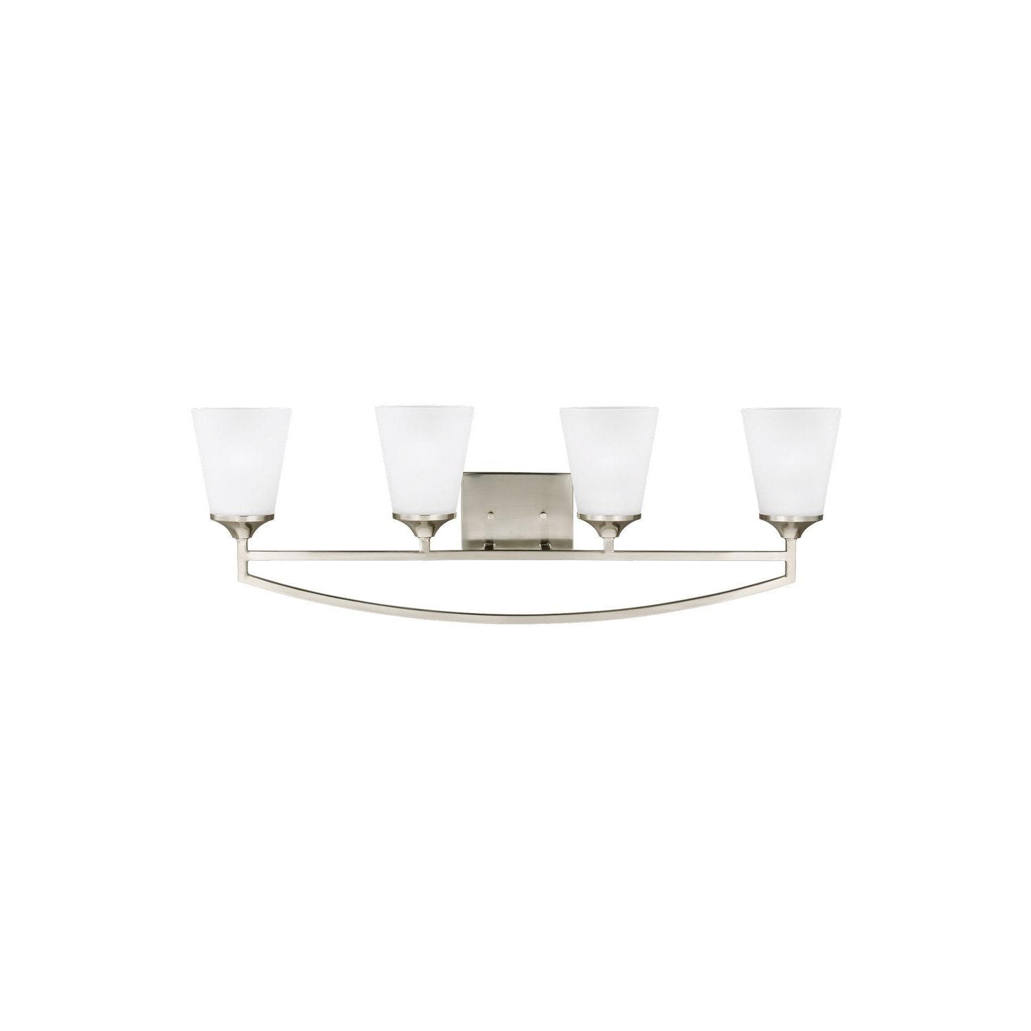 Generation Lighting - 4424504-962 - Four Light Wall / Bath - Hanford - Brushed Nickel