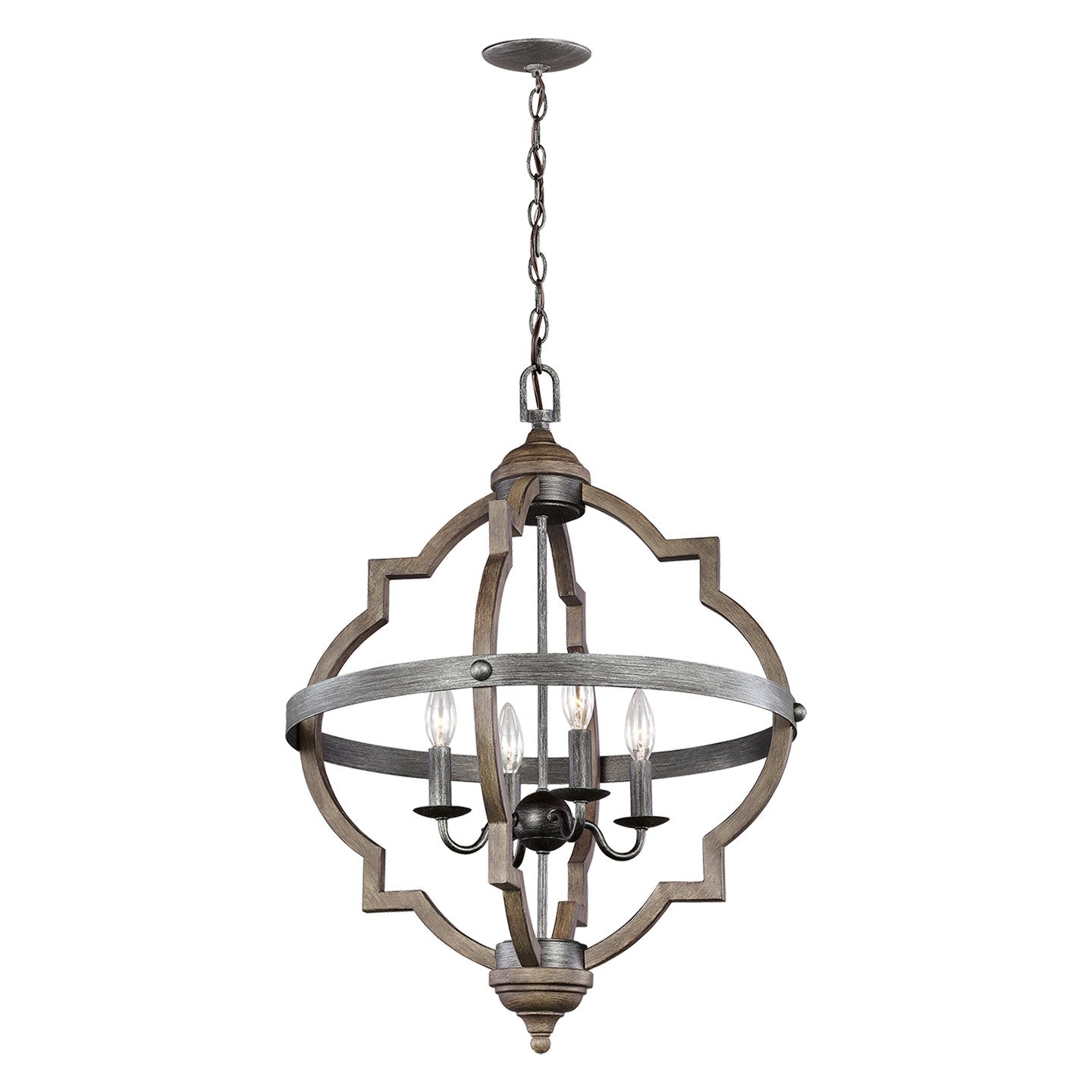 Generation Lighting - 5124904-846 - Four Light Hall / Foyer Pendant - Socorro - Stardust