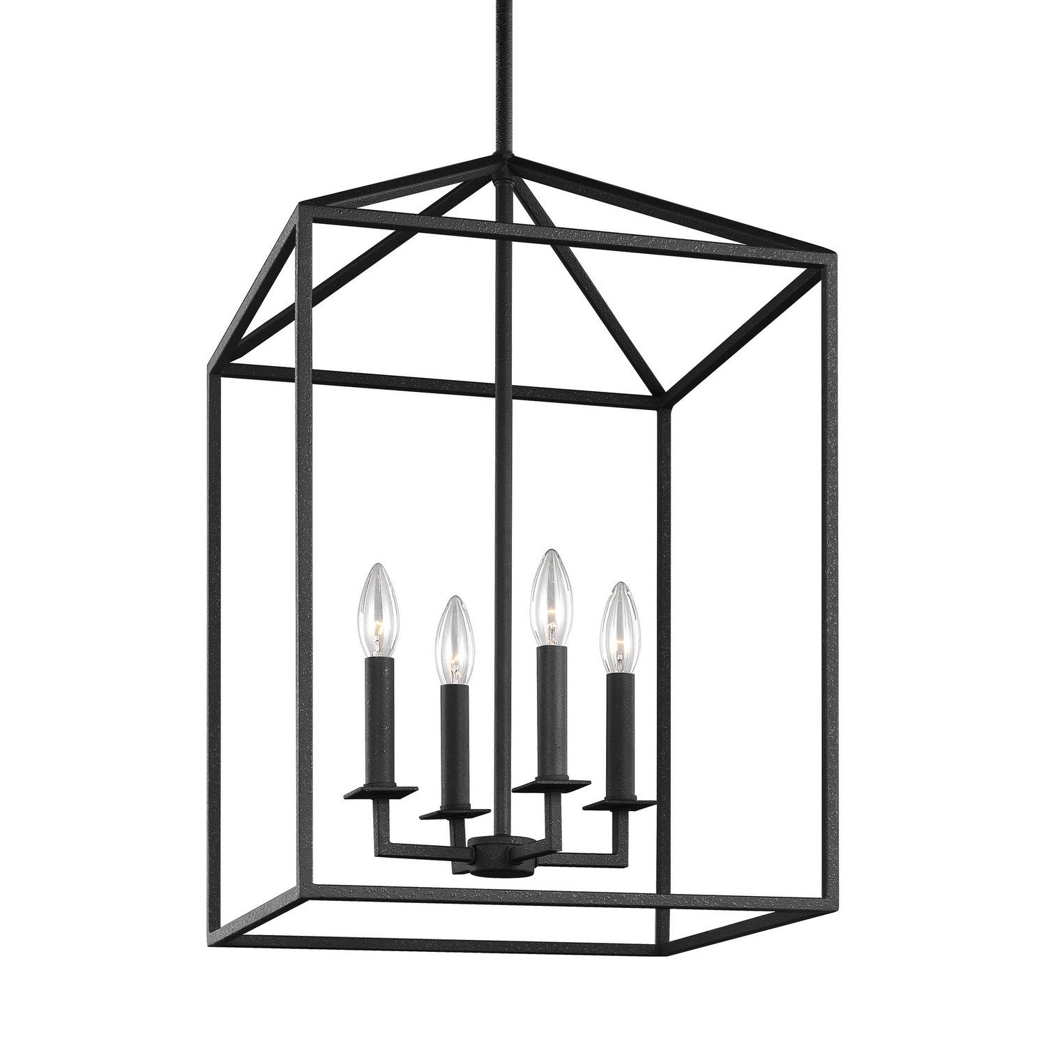 Generation Lighting - 5215004-112 - Four Light Hall / Foyer - Perryton - Midnight Black