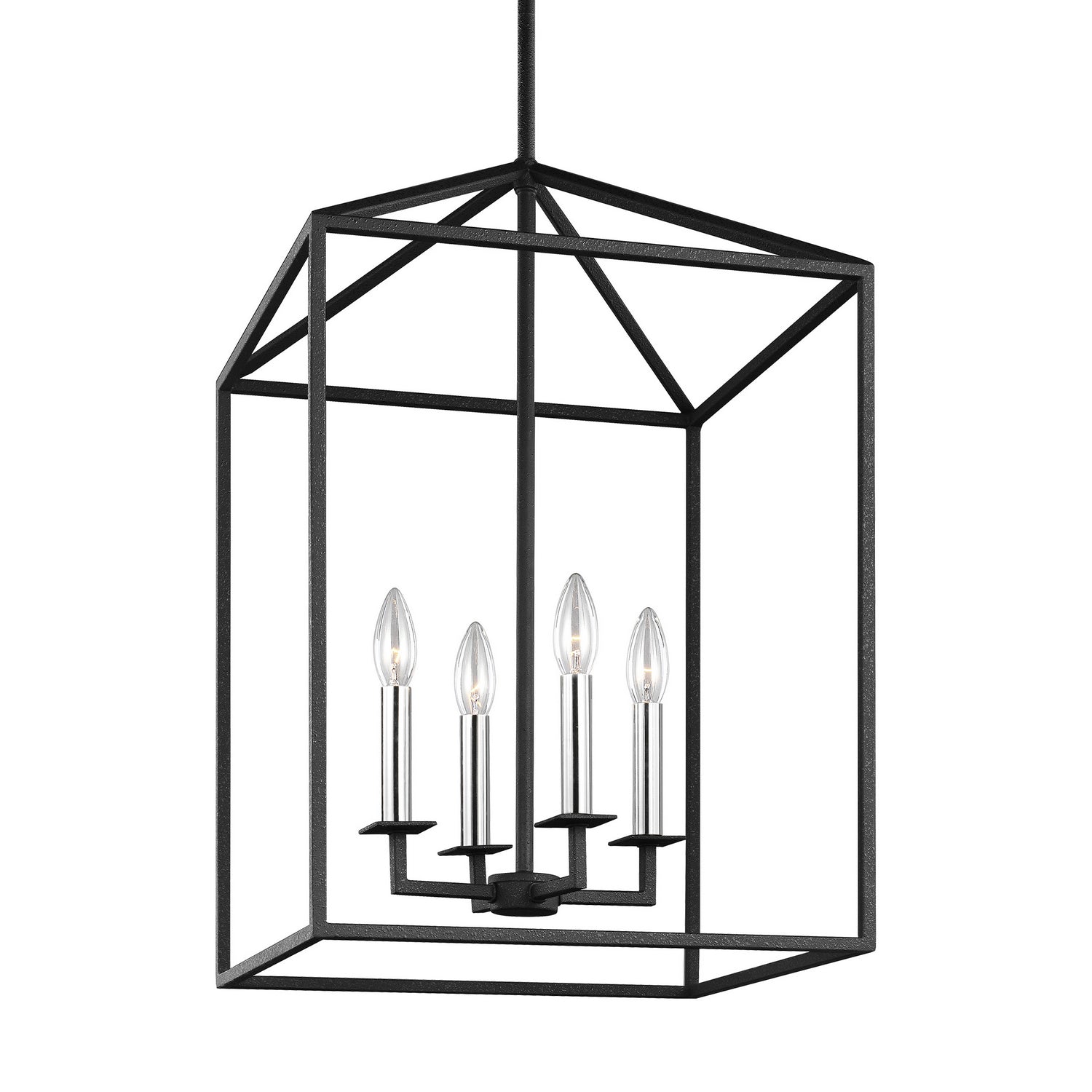 Generation Lighting - 5215004-112 - Four Light Hall / Foyer - Perryton - Midnight Black