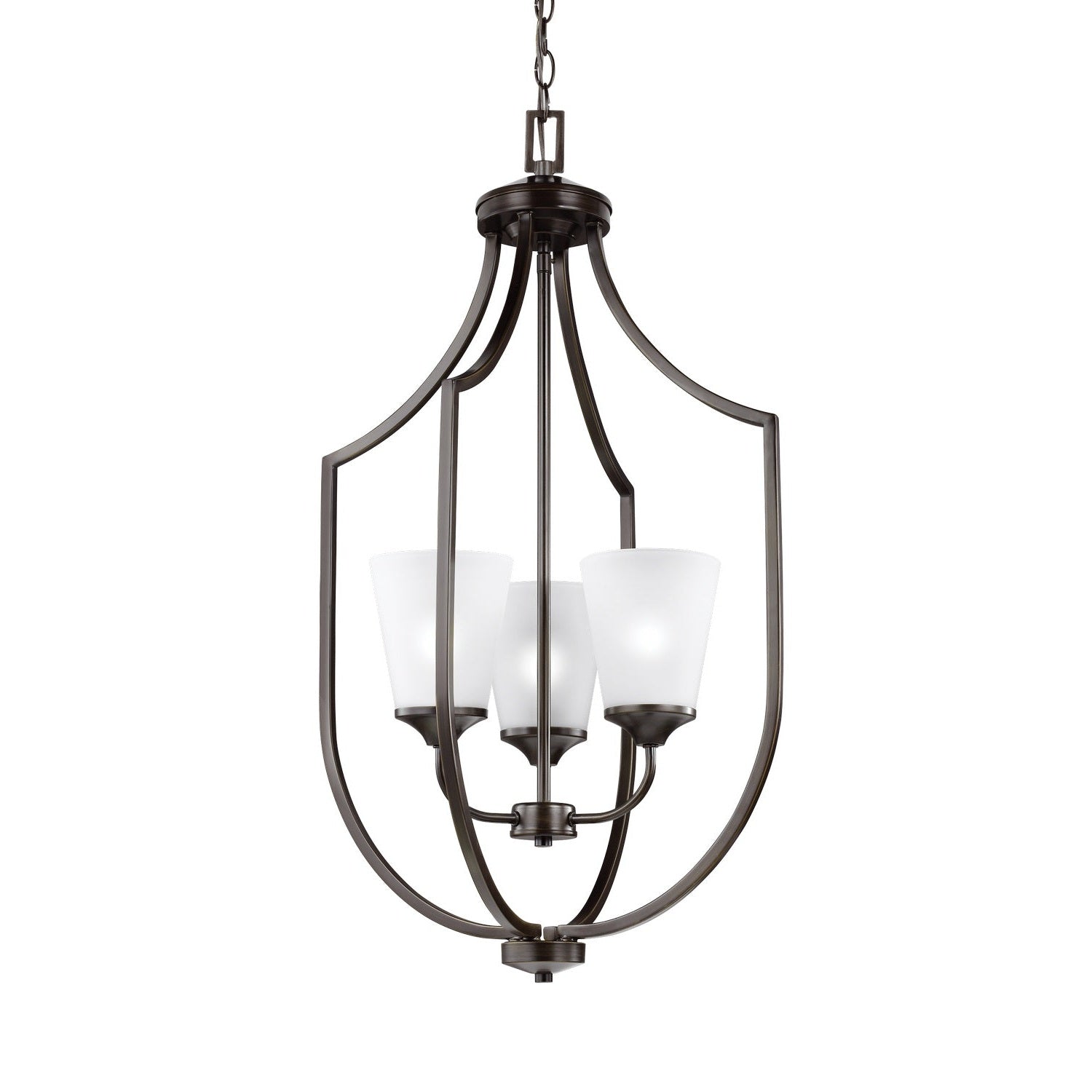 Generation Lighting - 5224503-710 - Three Light Hall / Foyer Pendant - Hanford - Bronze
