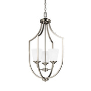 Generation Lighting - 5224503-962 - Three Light Hall / Foyer Pendant - Hanford - Brushed Nickel