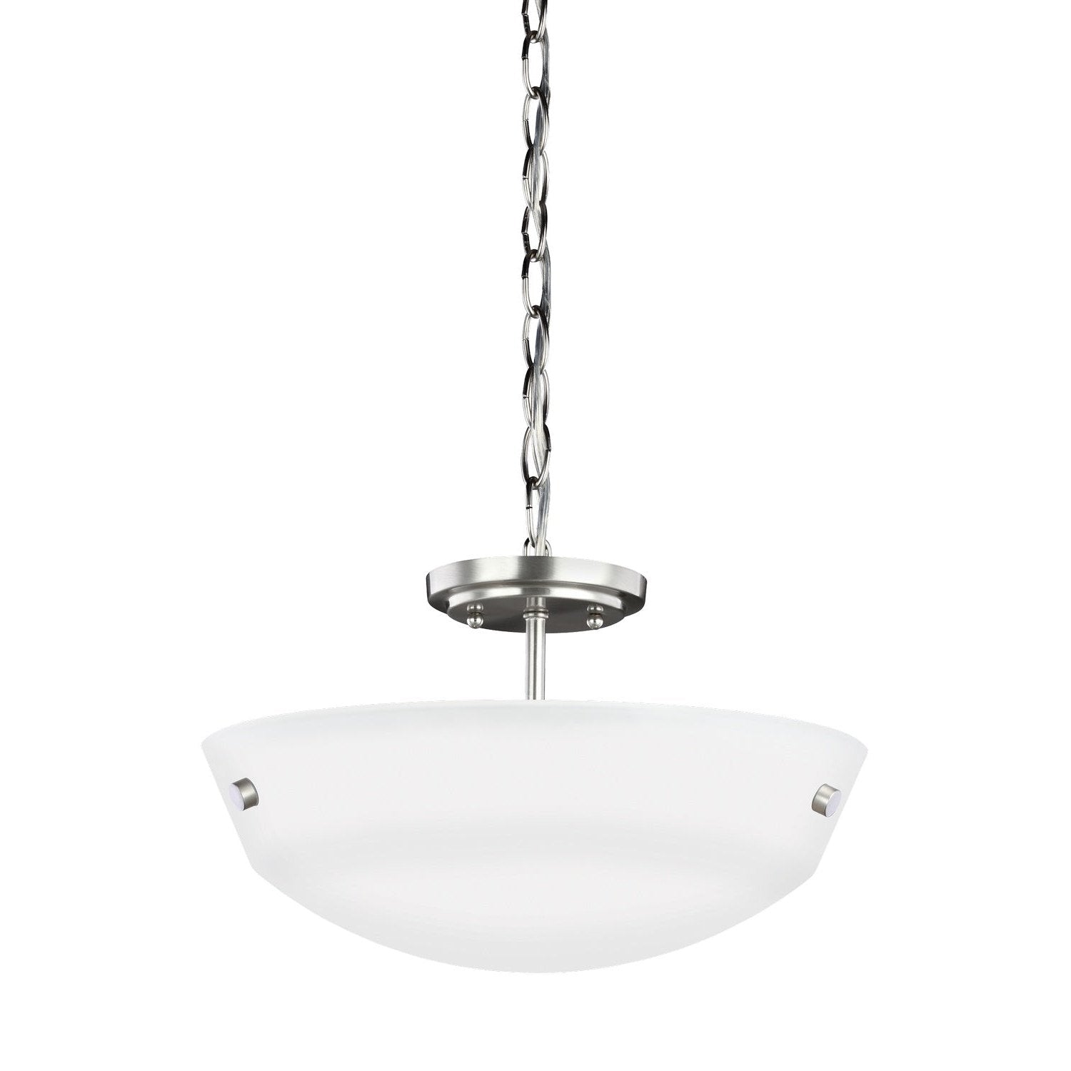 Generation Lighting - 7715202-962 - Two Light Semi-Flush Convertible Pendant - Kerrville - Brushed Nickel