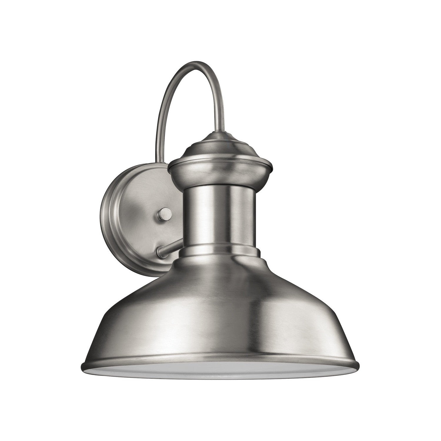 Generation Lighting - 8547701-04 - One Light Outdoor Wall Lantern - Fredricksburg - Satin Aluminum