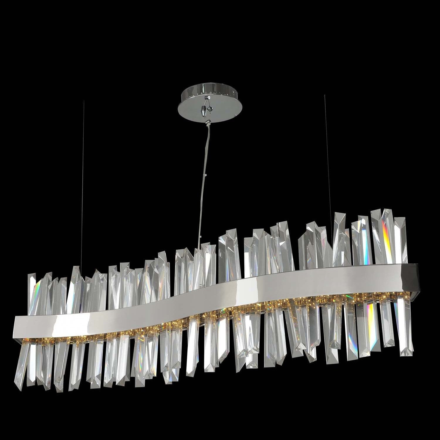 Allegri - 030250-010 - LED Island Pendant - Glacier - Chrome