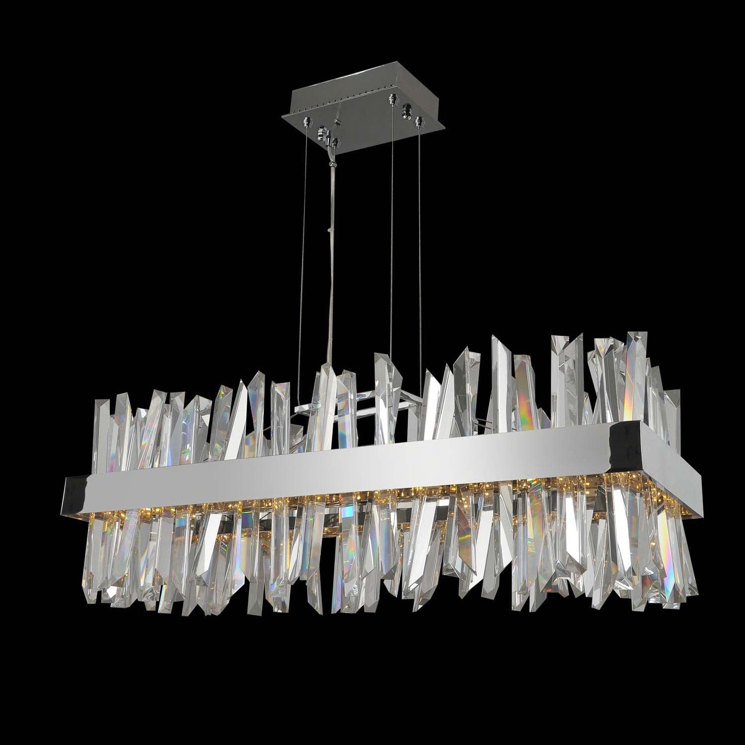 Allegri - 030252-010 - LED Island Pendant - Glacier - Chrome