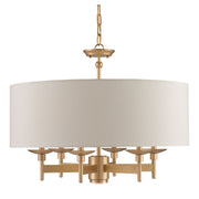 Currey and Company - 9299 - Seven Light Chandelier - Bering Collection - Antique Brass